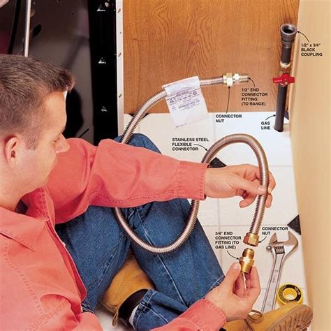 how to replace gas hose on stove